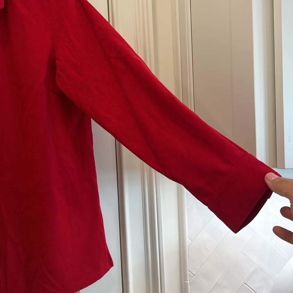 Talbots Red Microsuede Shackleton Or Short With T… - image 5